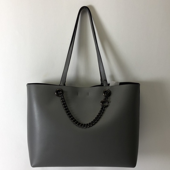 Coach Signature Chain C Tote Heather Grey 78218 - Picture 5 of 10